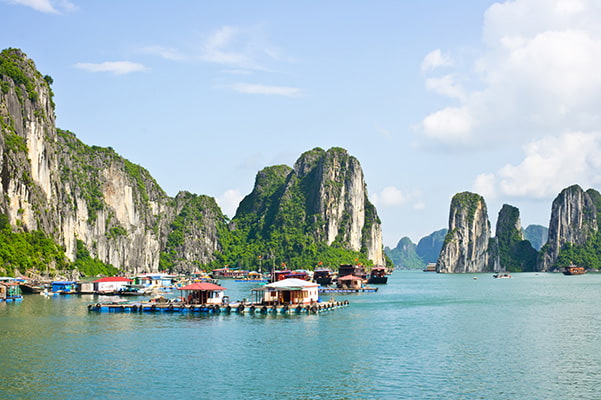 La baie d'Halong au Vietnam