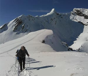 Explorer le pays du Mont Blanc en raquettes