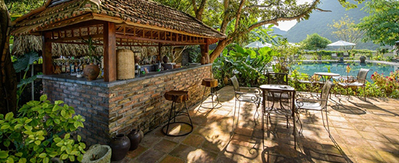 Tam coc garden, l'une des cinq lodges de charme au Vietnam proposée par Amica travel, agence locale au Vietnam