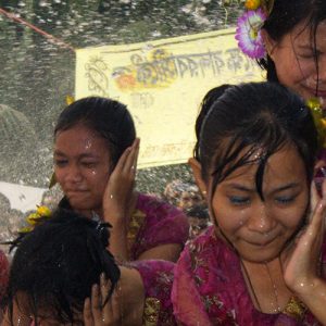 Fête de l'eau en Birmanie