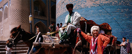 La population ouzbèque à Khiva