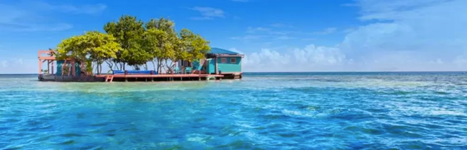Parmi les logements les plus insolites d'Amérique du Sud, une île privée au Belize