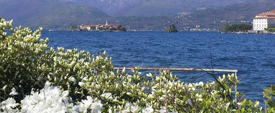 Vue sur le lac Majeur en Italie.