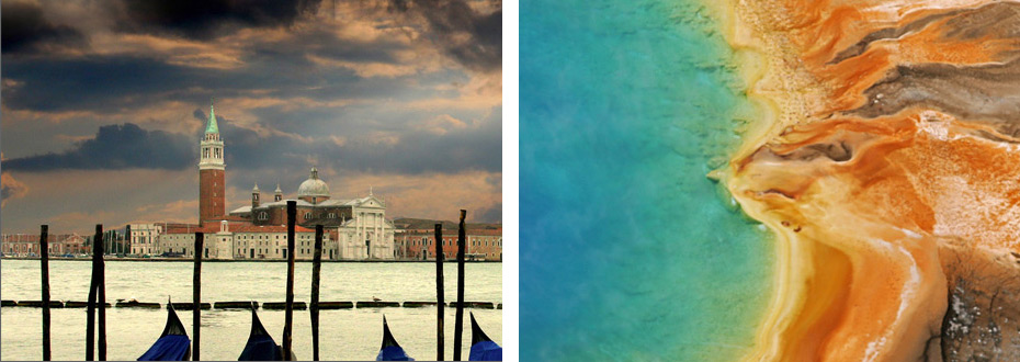 Venise, classée au patrimoine mondial de l'UNESCO menacé par la monter des eaux