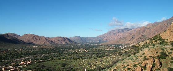 La vallée des Ammeln, l'une des vallées les plus surprenantes du sud du Maroc.