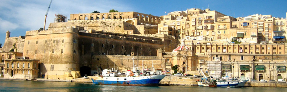La Valletta, un lieu idéal pour profiter du soleil à Malte.