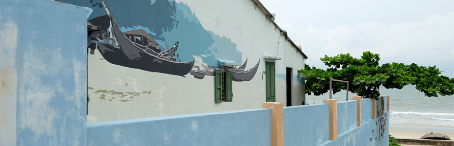Peinture murale au Vietnam.
