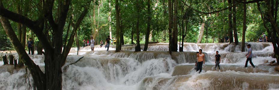 Les cascades de Luang Prabang.