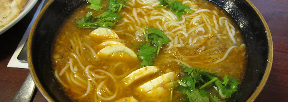 recette du Mohinga, le soupe birmane